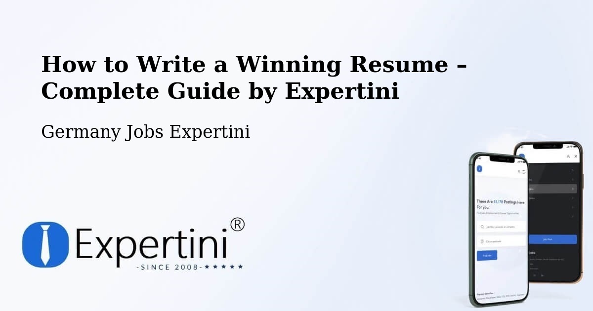 Resume Writing Guide for Job Seekers – Tating - Tating, Germany Jobs Expertini